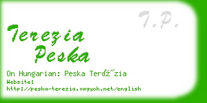 terezia peska business card